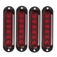 thumbnail image 3 of Truck Side Lights Side Marker Lights Car Strobe Light Truck Emergency Flash Light 4Pcs Truck Side Lights High Brightness 90LM IP65 Waterproof 6 LEDs Truck Emergency Flash Light, 3 of 8