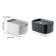 thumbnail image 2 of Inteprter Soporte de esponja 2 en 1, dispensador de prensa para encimera de baño de 300ml, caja de limpieza de doble capa, organizador reutilizable, negro Suministros de limpieza para el hogar Negro Inteprter HA064323-01, 2 of 6