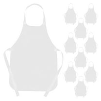 NIAIZEK 20Pcs Adjustable White Art Aprons Nonwoven Material for Cooking and Painting Activities