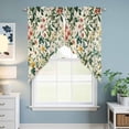 thumbnail image 6 of Swag Valance Curtains for Windows, Botanical Print Light Filtering Kitchen Curtains with Rod Pocket, Vintage Plants Herbs Fruit Flower Window Treatment Valances for Living Room, 28x36 - 2 PCS, 6 of 9