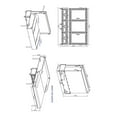 thumbnail image 5 of RoomAndLoft Queen Size Mobile Murphy Cabinet Bed in Solid Wood - Gray, 5 of 11