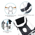 thumbnail image 3 of Hydraulic Patient Lift Transfer Chair with Adjustable Height, Portable 4-in-1 Multifunctional Wheelchair for Home, Bathroom Wheelchair Shower Chair , Electric Lift Transfer Chair for Elderly, 3 of 7