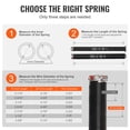 thumbnail image 6 of VEVOR Garage Door Torsion Springs Pair of 0.250" x 2" x 28" with Non-Slip Winding Bars, Garage Door Springs, 16000 Cycles Gloves and Mounting Wrench, Electrophoresis Coated for Replacement, 6 of 9