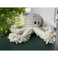 thumbnail image 2 of Petlou Durable Natural Nubby Plush Dog Toys with Squeaker and Crinkle Paper in Multi-Size (Natural Octopus, 9 Inch), 2 of 4