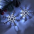thumbnail image 4 of Caja de batería LED Navidad copo de nieve blanco cadena de luces árbol de Navidad muñeco de nieve colgante vacaciones decoración del hogar Wmkox8yii gf8211, 4 of 9