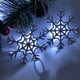 thumbnail image 4 of Caja de batería LED Navidad copo de nieve blanco cadena de luces árbol de Navidad muñeco de nieve colgante vacaciones decoración del hogar Wmkox8yii  gf8214, 4 of 9