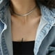 thumbnail image 4 of Collar De Cadena De Oro Para Mujer, Gargantilla De Clavícula Con Cuello De Serpiente Plano Sexy Para Mujer, Joyería De Fiesta Para Mujer, Cadena De Clavícula Methold AP006164-03, 4 of 6