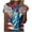 Z14-Blue-Independence Day, variant on Independence Day Women's Tees Short Sleeve Red White and Blue Shirts Crew Neck USA Star Stripes Fourth July Tee Shirts Gifts