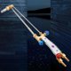 thumbnail image 2 of Antorcha de soldadura de corte de y acetileno de 1 pieza, herramienta de proceso industrial, antorcha de corte de Gas con entradas de gas G01-100 Acero Inoxidable, 2 of 6