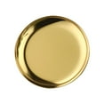 thumbnail image 1 of Korean Style Metal Round Storage Tray Stainless Steel Serving Plate Cosmetics Jewelry Tray Ornament Photo Props Gold, 1 of 9