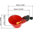 thumbnail image 4 of Bebedero automático para pollos, bebedero de plástico para aves de corral, codorniz, paloma, pollo, 10 Uds. (25mm, para tubería) oso de fresa Electrónica, 4 of 5