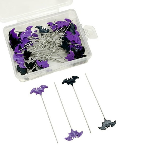 50/100pcs Sewing Pins Bat Quilting Pins for Dressmaker Craft Sewing Project Jewelry Decoration Fabric Quilting