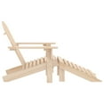 thumbnail image 4 of vidaXL Adirondack Chair Patio Adirondack Chair with Ottoman Solid Wood Fir, 4 of 22