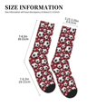 football soccer ball red Womens Cute Crew Socks Casual Athletic