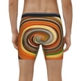 thumbnail image 4 of Salouo Colorful Swirl Pattern Men's Boxer Briefs, Soft & Breathable Underwear Elastic Waistband Briefs for Men,1-Pack, 4 of 7