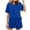 Blue, variant on MuXiKeJi Clothes Two Piece Summer Outfits 2 Piece Sets Cruise Lounge Set Sleeveless Tank & Shorts Pajama Set with Pockets