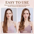 thumbnail image 3 of Heatless Curler Set - 5pcs Heatless Curling Rods for Long & Short Hair - No Heat Hair Curler Tool with Sleep Cap, Headband, Hair Clip, 3 of 7