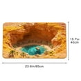 thumbnail image 2 of 3D Optical Illusion Doormat - 24x16in Bottomless Hole Design Indoor/Outdoor Entrance Mat, Durable Non-Slip Door Mat for Living Room, Porch & Entryway Decor, 40x60cm, D, 2 of 6