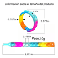 thumbnail image 4 of Juego Push Pop It Burbuja Juguete Antiestrés Pulsera 50 Pcs Xtellar multicolor, 4 of 4