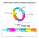 thumbnail image 4 of Juego Push Pop It Burbuja Juguete Antiestrés Pulsera 50 Pcs Xtellar multicolor, 4 of 4