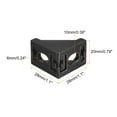 thumbnail image 2 of 16Pack Inside Corner Bracket Gusset, 28x28x20mm 2028 for 2020 Series Aluminum Extrusion Profile Black, 2 of 6