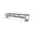 thumbnail image 5 of Nexera Rustik TV Stand for TVs up to 80 inches, Walnut, 5 of 6