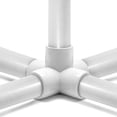 thumbnail image 4 of Conector de PVC, 1/2 pulgada, 5 vías, Tee QWORK, paquete de 10 unidades, blanco, 4 of 6