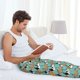 thumbnail image 5 of Balery Cute French Bulldog Pantalones de pijama para hombre, pijama ultraligero, pantalón de descanso-Medium, 5 of 6