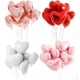 thumbnail image 2 of Globos inflables de helio con forma de corazón de oro rosa de 18 pulgadas, globos de decoración para fiestas de cumpleaños, bodas, suministros para baby shower, 2 of 5