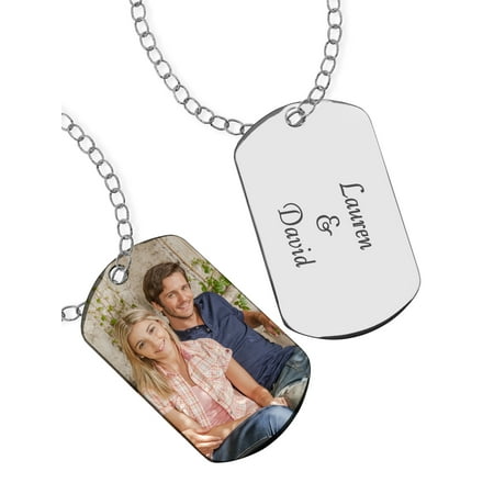 Personalized Photo Pendant -- Dog Tag Style (Best Friend Tag Photos)