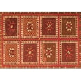 thumbnail image 1 of Ahgly Company Indoor Rectangle Abstract Orange Contemporary Area Rugs, 8' x 10', 1 of 1