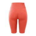 thumbnail image 6 of idosla 3D Compression Shorts for Women, Tummy Control Butt Lift Sculpt Leggings, High Waist Yoga Shorts for Gym (Orange, L), 6 of 6