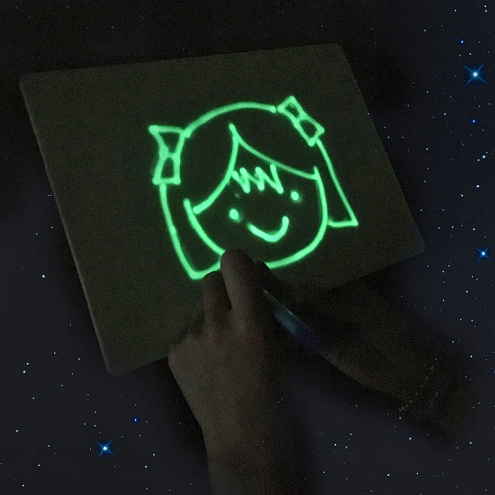 Details about   3D Luminous Graffiti Drawing Board Kids Fluorescent Writing Plate Set A5 