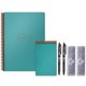 thumbnail image 1 of Set de libreta inteligente reutilizable Rocketbook Cuadriculado ecológico 2 bolígrafos Pilot Frixion 2 paños azul claro tamaño ejecutivo 6' x 8.8' mini 3.5' x 5.5', 1 of 3