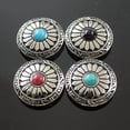 thumbnail image 6 of 5 Pcs 25mm Round Flower Buttons Clothes Buttons Decorative Button, 6 of 20