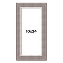 10x24 Frame Grey Real Wood Picture Frame Width 2.75 Inches | Interior Frame Depth 0.5 Inches |