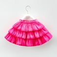 thumbnail image 6 of Ticikt Layered Hem Skirt for Girls Party Tutu Dress with Flowy,Color:Hot Pink, 6 of 9