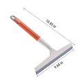 thumbnail image 3 of COFEST Ergonomic Long-Handled Shower Squeegee, Multi-Purpose Cleaner for Glass Doors & Mirrors, Non-Scratch Soft Rubber, Easy Storage, Orange Green Orange, 3 of 7