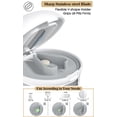 thumbnail image 2 of WJCA Multi-Function Pill Cutter with Dispenser & Cup, Splits and Crushes Vitamins Tablets, Stainless Steel Blade, Green, 2 of 7