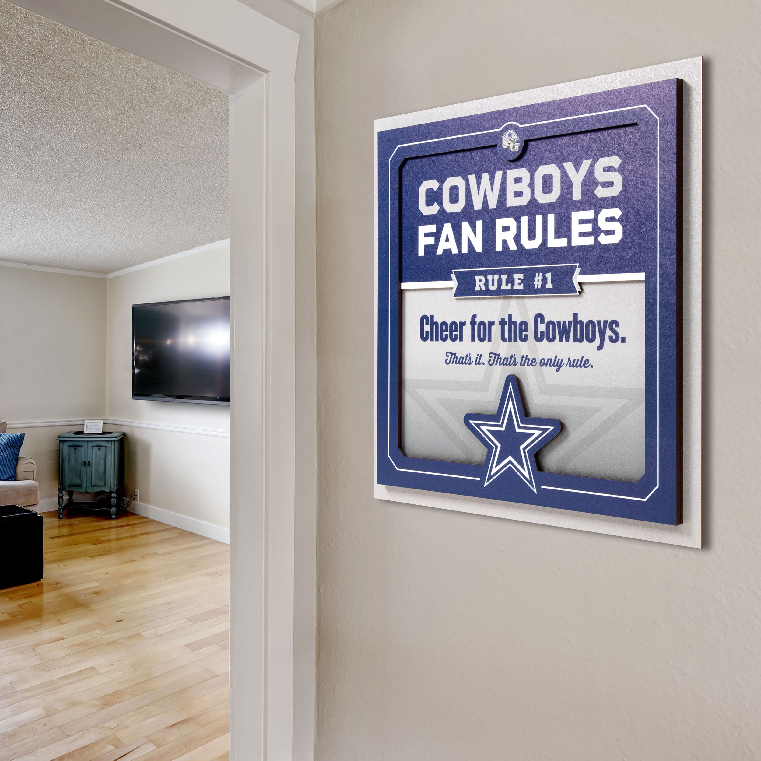 YouTheFan NFL Dallas Cowboys Fan Rules 3D Wall Art