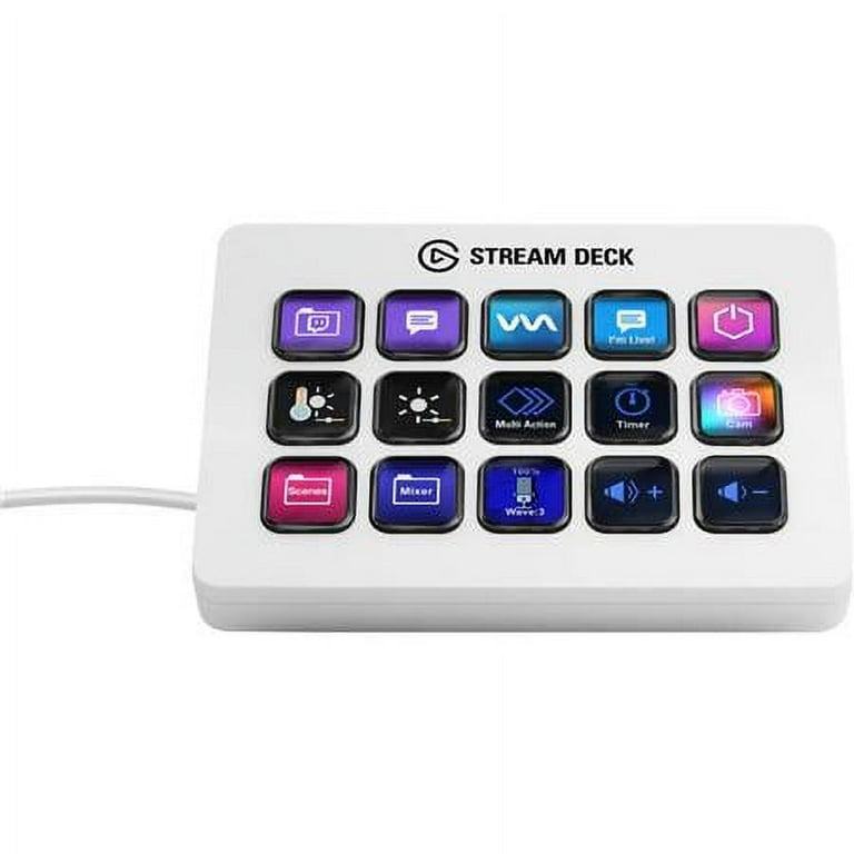 Elgato Stream Deck ホワイト 15ボタン 箱に破損あり elgato STREAM DECK ホワイト 15ボタン