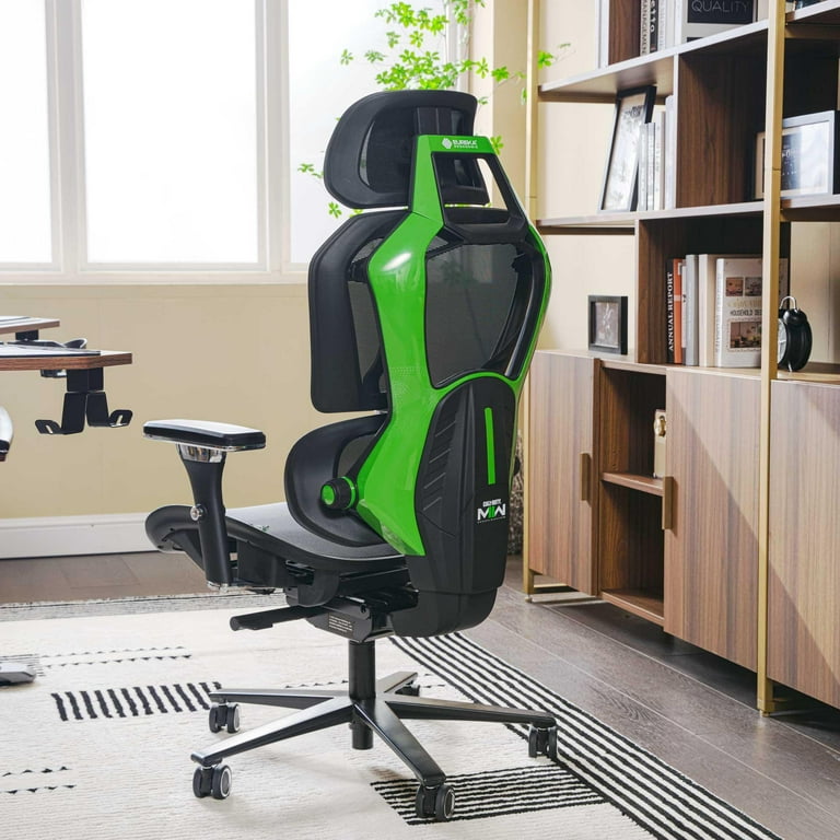 Eureka Ergonomic Typhon-COD Edition Mesh Gaming Chair, Green