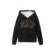 thumbnail image 1 of Sudadera para Niñas GAP con Logo Acogedor y Cierre Completo en Negro Verdadero - Talla L, 1 of 2