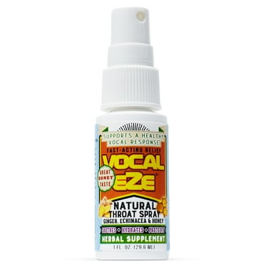 Vocal Eze Throat Spray- Relieve Hoarse, Fatigue, Dryness of Throat (Over-the-Counter Medicine)