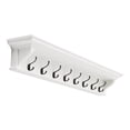 thumbnail image 2 of Home Wall Decorative Antique Brass Hardware 8 Hook Coat Rack 130Cm - White, 2 of 7