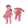 thumbnail image 1 of Pijama para muñecas Emily Rose de 18 pulgadas con osito de peluche, 1 of 9