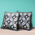 thumbnail image 4 of Amrita Sen Sun Flowers Throw Pillow in Gray Brown Blue 16x16, 4 of 5