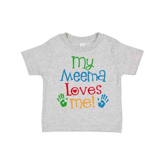 Inktastic My Meema Loves Me Boys or Girls Toddler T-Shirt