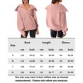 thumbnail image 2 of Sudaderas Con Capucha Turndown Collar Fall Y2K Ropa de gran tamaño Señora Cómoda Ropa de uso diario Traje de calle Ygjytge Rosa Xl para Mujer, 2 of 7