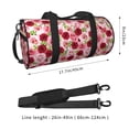 thumbnail image 4 of Fotbe Rose Flowers Pattern Foldable Sports Gym Bag with Wet Dry Pocket, Ultralight Travel Bag, Large Capacity Duffel Bag, Splash Proof Carry on Bag, Overnight Bag, Weekender Bag, 4 of 8
